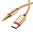 Audio kábel prepojovací USB-C / 3,5mm jack K64 zlatá
