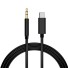 Audio kábel prepojovací USB-C na 3,5 mm jack čierna