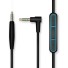 Audio kábel s mikrofónom pre slúchadlá Bose QC25 / QC35 čierna