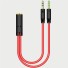 Audio-Splitter 3,5-mm-Klinke rot