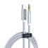 Audio-Verbindungskabel USB-C / 3,5-mm-Klinke K83 silbern