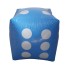 Aufblasbarer Poolwürfel Aufblasbarer Spielwürfel Aufblasbares Poolspielzeug 30 x 30 cm blau