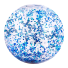 Aufblasbarer Wasserball mit Glitzer. Aufblasbarer Poolball 40 cm blau