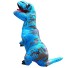Aufblasbares T-Rex-Kostüm für Erwachsene blau