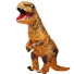 Aufblasbares T-Rex-Kostüm für Erwachsene braun