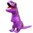 Aufblasbares T-Rex-Kostüm für Erwachsene lila