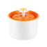 Automatická mačacie fontána s kvetinou oranžová
