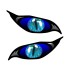 Autómatrica - szemek 2 db L6 kék