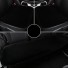 Autósülés párnakészlet Plüss autósülés párnák Meleg huzat első és hátsó autósüléshez 3db fekete
