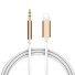 AUX kábel pre Apple Lightning na 3,5mm jack K100 zlatá