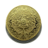 Aztécka pozlátená minca Zberateľská pokovovaná minca s motívom Mayského kalendára Pamätná mexická minca s pyramídou 4 cm zlatá