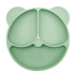 Baba tányér medve zöld