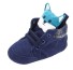 Babapuhatalpú cipő rókával kék