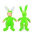 Bábika plyšový králik zelená