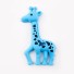 Baby-Beißring in Form einer Giraffe J875 blau