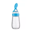 Babyflasche mit Löffel 18 x 5,5 cm blau