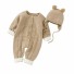 Babyoverall mit Mütze T2586 beige