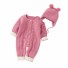 Babyoverall mit Mütze T2586 rosa