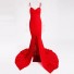 Ballkleid mit Schleppe rot