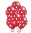 Baloane cu buline - 10 bucăți roșu deschis