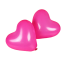 Baloane in forma de inima 10 buc roz închis
