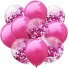 Baloane pentru ziua de nastere cu confetti 10 buc 14