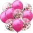 Baloane pentru ziua de nastere cu confetti 10 buc 15