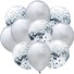 Baloane pentru ziua de nastere cu confetti 10 buc 20