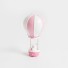 Balon cu aer cald miniatural decorativ roz