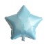 Balon în formă de stea albastru deschis
