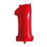 Balon urodzinowy czerwony z cyfrą 100 cm 1