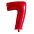 Balon urodzinowy czerwony z cyfrą 100 cm 7