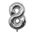 Balon urodzinowy srebrny z cyfrą 100 cm 8