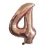 Balon urodzinowy w kolorze różowego złota 100 cm 4
