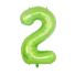 Balon urodzinowy z cyfrą zielony 101,5 cm 2