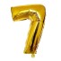 Balon urodzinowy złoty z cyfrą 100 cm 7