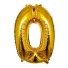 Balon urodzinowy złoty z cyfrą 80 cm 0