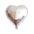 Balon w kształcie serca srebrny