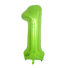 Balon ziua de nastere cu numar verde 101,5 cm 1