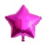 Balónek ve tvaru hvězdy tmavě růžová