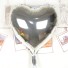 Balónek ve tvaru srdce J766 stříbrná