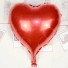 Balónik v tvare srdca J766 červená