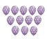 Balónky s puntíky - 10 kusů fialová