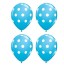 Balónky s puntíky - 10 kusů světle modrá