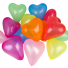 Balónky ve tvaru srdíčka 10 ks vícebarevná