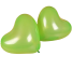 Balony w kształcie serca 10 szt zielony