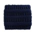 Bandă de iarnă tricotată pentru femei albastru inchis