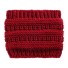 Bandă de iarnă tricotată pentru femei roșu închis