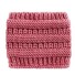 Bandă de iarnă tricotată pentru femei roz