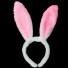 Bandă pentru fete cu urechi de iepure roz deschis